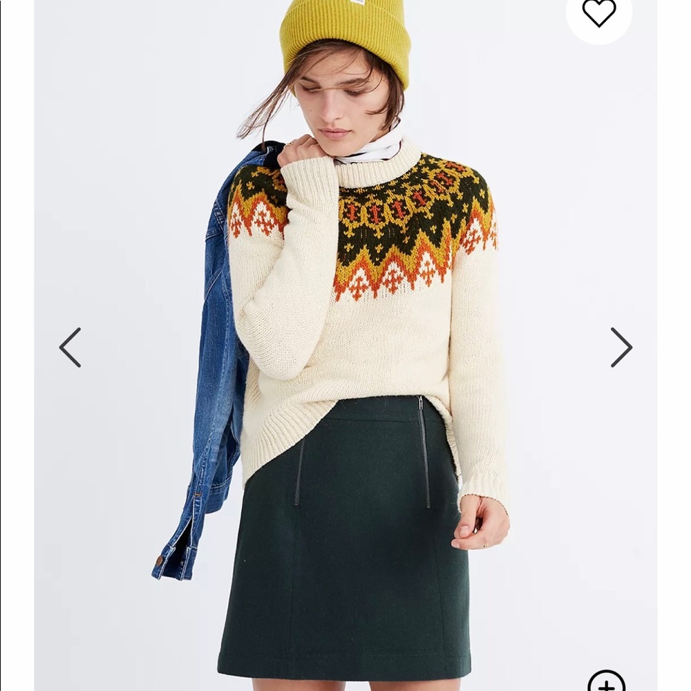 Madewell Uptown Zip Mini Skirt 00